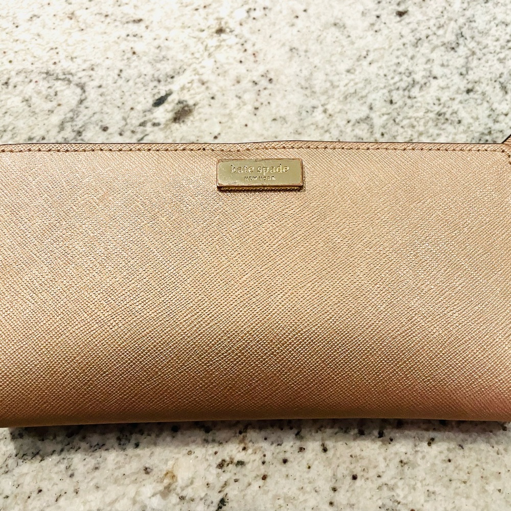 Rose gold Kate Spade wallet
